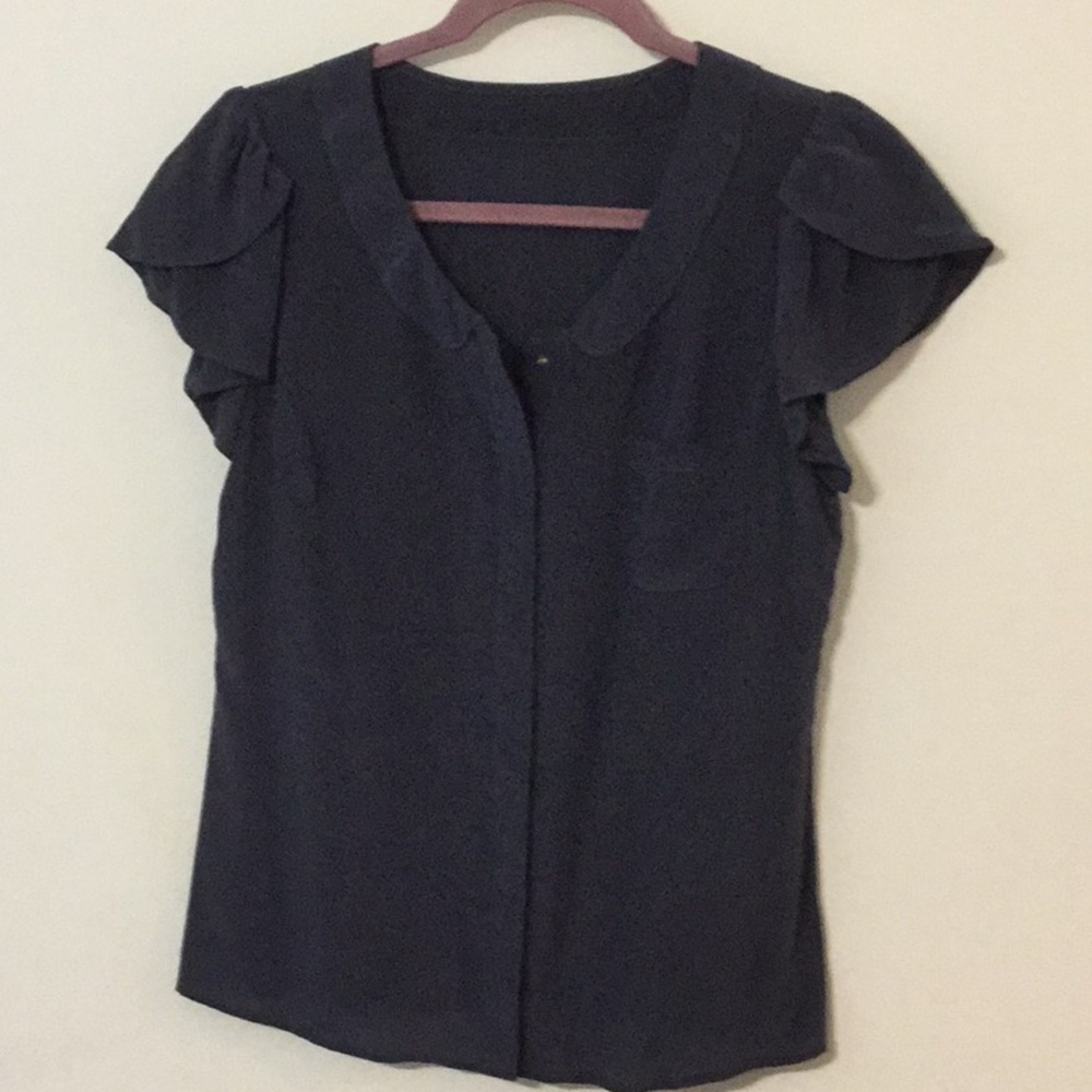 Blue Silk Shirt (S)